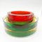 Red & Green Glass Ashtrays from Seguso, 1960s, Set of 2, Image 1