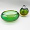 Vintage Ashtray & Lighter, in Murano Glass from Seguso, 1960s, Set of 2 1