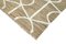 Alfombra Kilim decorativa de tejido plano beige grande, Imagen 5
