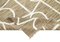 Alfombra Kilim decorativa de tejido plano beige grande, Imagen 4