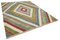 Grand tapis kilim en laine tissée à plat multicolore fait main 2