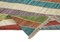 Grand tapis kilim en laine tissée à plat multicolore fait main 4