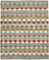 Multicolor Handmade Turkish Wool Flatwave Kilim Rug, Image 1