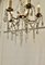 Lampadario grande a 5 rami in cristallo e ottone, Francia, Immagine 7