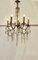 Large French Crystal and Brass 5 Branch Chandelier 5