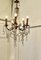 Large French Crystal and Brass 5 Branch Chandelier 6