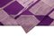 Tapis Kilim oriental en laine nouée à la main violet 4