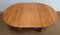 Tavolo in legno con allunga integrata attribuito a Maison Regain, anni '80, Immagine 9