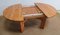 Tavolo in legno con allunga integrata attribuito a Maison Regain, anni '80, Immagine 17