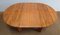 Tavolo in legno con allunga integrata attribuito a Maison Regain, anni '80, Immagine 33