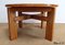 Tavolo in legno con allunga integrata attribuito a Maison Regain, anni '80, Immagine 30