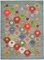 Tappeto Kilim Flatwave in lana multicolore annodato a mano, Immagine 1