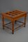 Victorian Satinwood Luggage Rack or Hall Bench, 1880s 3