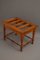 Victorian Satinwood Luggage Rack or Hall Bench, 1880s 1