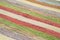Mehrfarbiger handgemachter dekorativer Flatwave Kelim Teppich aus Wolle 5