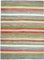 Mehrfarbiger handgemachter dekorativer Flatwave Kelim Teppich aus Wolle 1