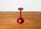 Vase Solifleur Vintage en Verre Rouge par Cari Zalloni pour WMF, Allemagne 10