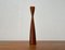 Mid-Century Danish Teak Tulip Candleholder, 1960s 5