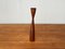 Mid-Century Danish Teak Tulip Candleholder, 1960s 3