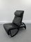 Sinus Lying Leather Black Chair from Westnofa, 1970s 1