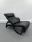 Sinus Lying Leather Black Chair from Westnofa, 1970s 3