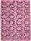 Alfombra Kilim de lana geométrica tejida a mano en rosa, Imagen 1