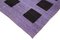 Turkish Purple Handmade Wool Flatwave Kilim Rug 6