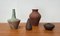 Mid-Century German Studio Pottery Vases from M.R. I and II, 1960s, Set of 4 1