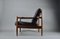 Mid-Century Danish Black Leather and Wood Lounge Chair by Grete Jalk, 1955, Image 7