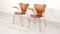 Vintage Teak Butterfly Chairs 3207 from Arne Jacobsen for Fritz Hansen by Arne Jacobsen, 1950s, Set of 2, Image 4