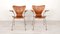 Vintage Teak Butterfly Chairs 3207 from Arne Jacobsen for Fritz Hansen by Arne Jacobsen, 1950s, Set of 2 1