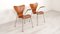 Chaises Butterfly 3207 Vintage en Teck de Arne Jacobsen pour Fritz Hansen par Arne Jacobsen, 1950s, Set de 2 3