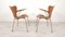 Chaises Butterfly 3207 Vintage en Teck de Arne Jacobsen pour Fritz Hansen par Arne Jacobsen, 1950s, Set de 2 2