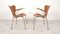 Vintage Teak Butterfly Chairs 3207 from Arne Jacobsen for Fritz Hansen by Arne Jacobsen, 1950s, Set of 2 2