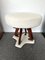 Mid-Century Modern Italian Stools in Wood and Marble by Lissone, 1950s, Set of 2, Image 6