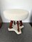 Mid-Century Modern Italian Stools in Wood and Marble by Lissone, 1950s, Set of 2 2