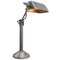 Lámpara de escritorio Bankers industrial vintage de aluminio plateado, Imagen 2