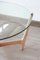 Round Coffee Table in Glass Tray and Beech Base, 1960s, Image 10