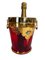 Copas de champán de Murano con cubo de champán de cristal de Murano, años 60. Juego de 7, Imagen 10