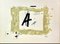 Antoni Tapies, La letra A, Litografía original, 1976, Imagen 1