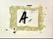 Antoni Tapies, The Letter A, Lithographie Originale, 1976 1