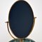 Brass Vanity Table with Mirror attributed to Peerage, 1960s 5
