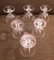 French Crystal Glass Wine Glasses from Baccarat, 1970s, Set of 6 5