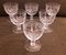 French Crystal Glass Wine Glasses from Baccarat, 1970s, Set of 6 2