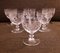 French Crystal Glass Wine Glasses from Baccarat, 1970s, Set of 6 1
