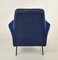 Italian Blue Armchair, 1960s 5