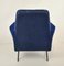 Italian Blue Armchair, 1960s, Image 5