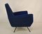 Italian Blue Armchair, 1960s 6