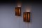 Pine Wall Lamps from Sjöviks, Sweden, 1970s, Set of 2 3