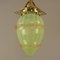 Viennese Art Nouveau Pendant Lamp in Uranium Glass by Hoffmann for Wiener Werkstätte, 1920s, Image 4